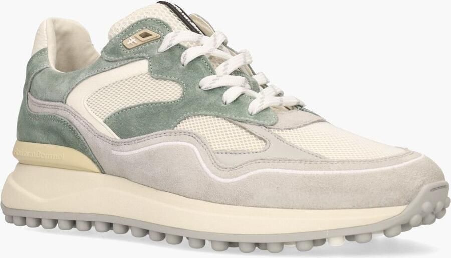 FLORIS VAN BOMMEL Lage Sneakers Heren Sfm-10159 Noppi Maat: 40⅔ Materiaal: Leer Kleur: Groen - Foto 8