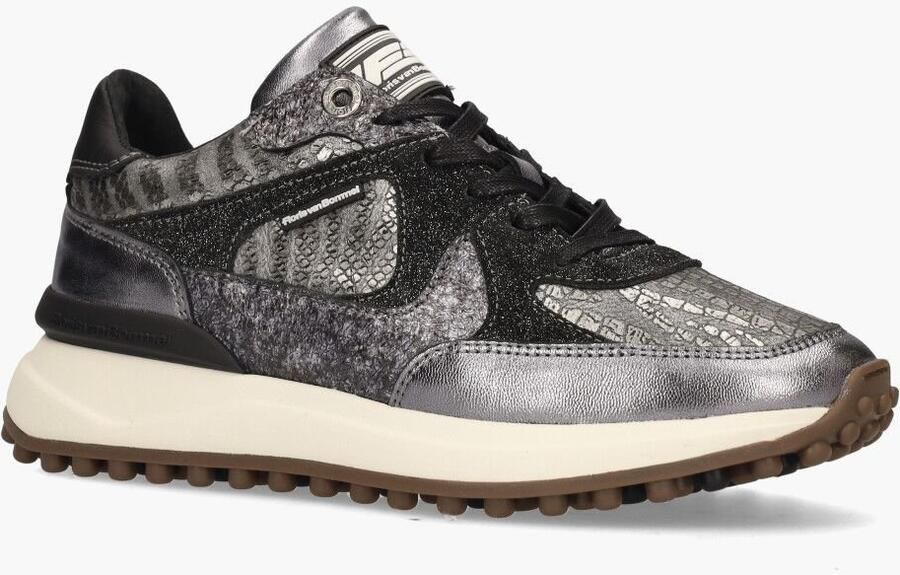 FLORIS VAN BOMMEL Lage Sneakers Dames Noppi 34.00 Maat: 37 5 Materiaal: Leer Kleur: Zilver - Foto 3