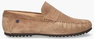 Van Bommel Mannen Suède Loafers Herenschoenen Instapper 15043 Beige - Foto 5
