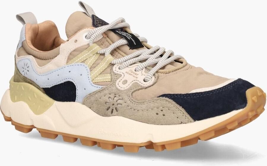 Flower Mountain Suede and technical fabric sneakers Yamano 3 MAN Beige Heren - Foto 8