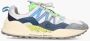 Flower Mountain Suede and technical fabric sneakers Washi MAN Blue Heren - Thumbnail 2