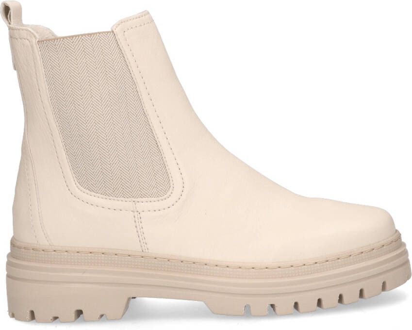 Gabor Enkellaarsjes Dames Chelsea Boots Nubuckleer Wit - Foto 3