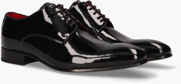 Giorgio Penny loafer van leer met lakfinish