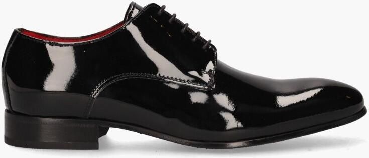 Giorgio Penny loafer van leer met lakfinish