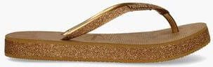 Havaianas Slim Flatform Sparkle Bruin