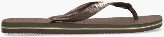 Havaianas Brasil Logo Donkerbruin