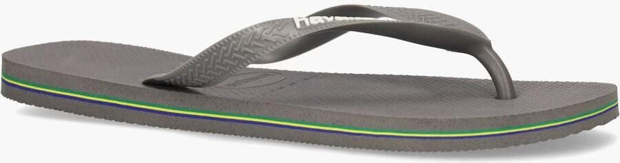 HAVAIANAS Teenslippers Brasil Logo Maat: 37 38 Materiaal: Rubber Kleur: Grijs - Foto 7