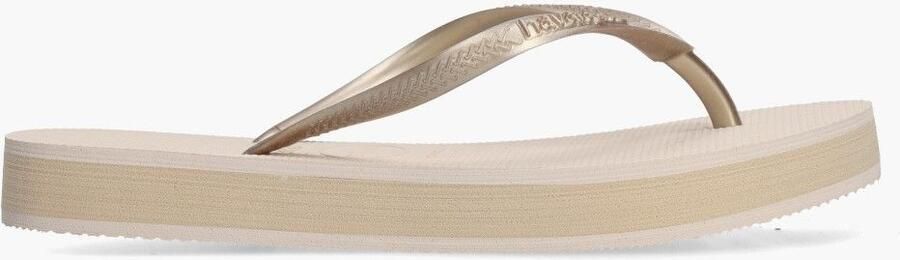 Havaianas Slim Slippers en Sandalen Dames Beige Plastic - Foto 2