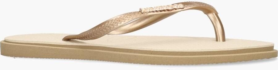 HAVAIANAS Teenslippers Dames Slim Point Maat: 37 38 Materiaal: Rubber Kleur: Beige - Foto 4