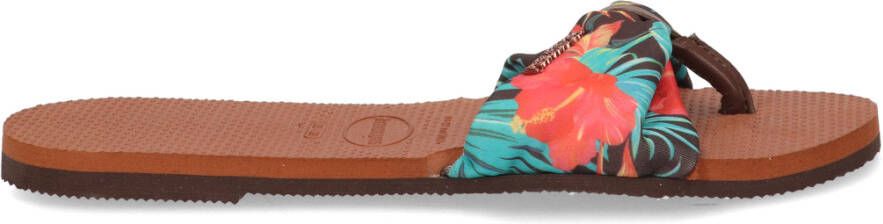 Havaianas Bruin Tinten You Saint Tropez Teenslippers Zomer slippers Dames Bruin - Foto 5