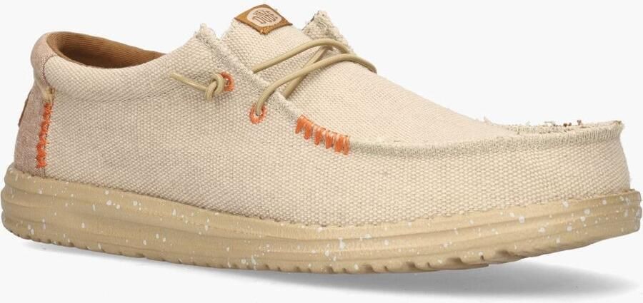 Hey Dude Beige Sneakers Lichtgewicht Reizen Makkelijk te Wassen Beige Heren - Foto 2
