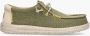 Hey Dude Groene platte schoenen Wally Coastline Jute Green Heren - Thumbnail 2