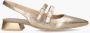 Hispanitas Gouden Metallic Ballet Flats Vrouwen Yellow Dames - Thumbnail 2