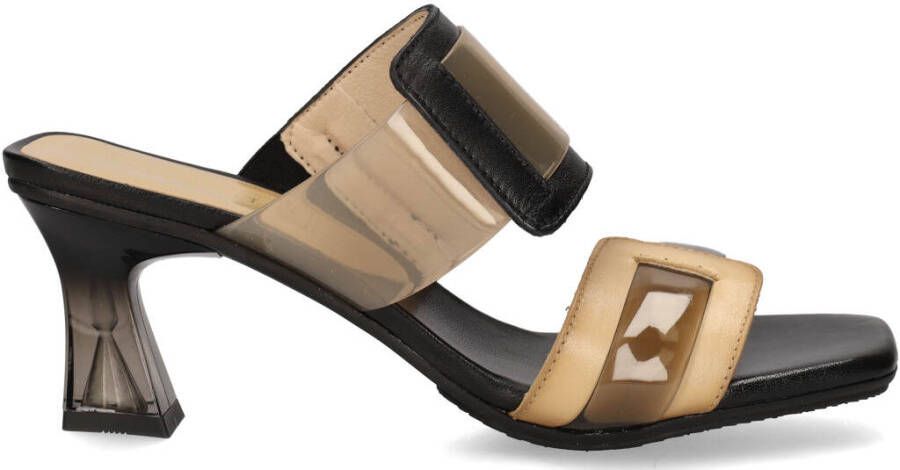 Hispanitas Stijlvolle T-Strap Hoge Hak Sandalen Zwart Dames - Foto 3