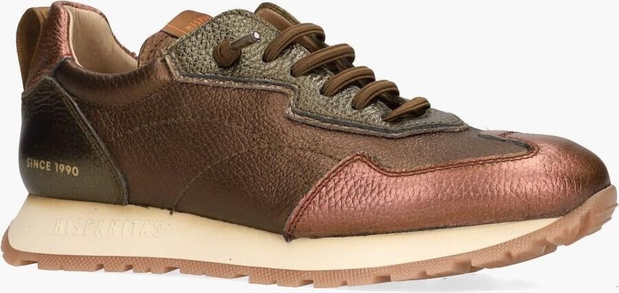 HISPANITAS Lage Sneakers Dames Chi254312 Maat: 35 Materiaal: Leer Kleur: Bronskleurig - Foto 3