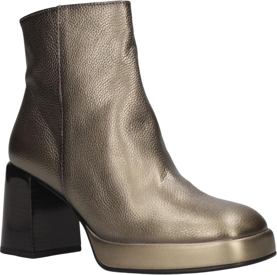 HISPANITAS Enkellaarsjes Dames Hi243674 Met Maat: 41 Materiaal: Leer Kleur: Brons - Foto 4