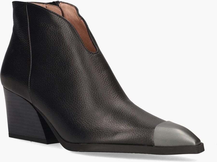 HISPANITAS Enkellaarsjes Dames Hi243596 Maat: 36 Materiaal: Leer Kleur: Zwart