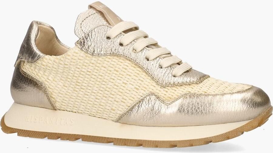 HISPANITAS Lage Sneakers Dames Rhv254045 Maat: 39 Materiaal: Leer Kleur: Brons