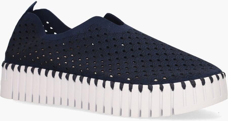Ilse Jacobsen Instappers Platform TULIP3373W witte zool 660 Dark Indigo Dark Indigo - Foto 5