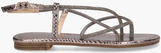Mia&Jo Twiggy Gold Fiber With Stones Sandalen