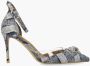 Kurt Geiger Belgravia Vinyl High Heel Jeansblauw - Thumbnail 1
