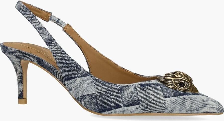 Kurt Geiger Belgravia Sling Back Heel Jeansblauw