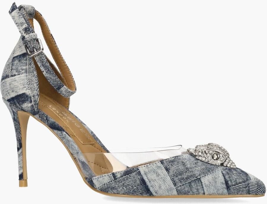 Kurt Geiger Belgravia Vinyl High Heel Jeansblauw