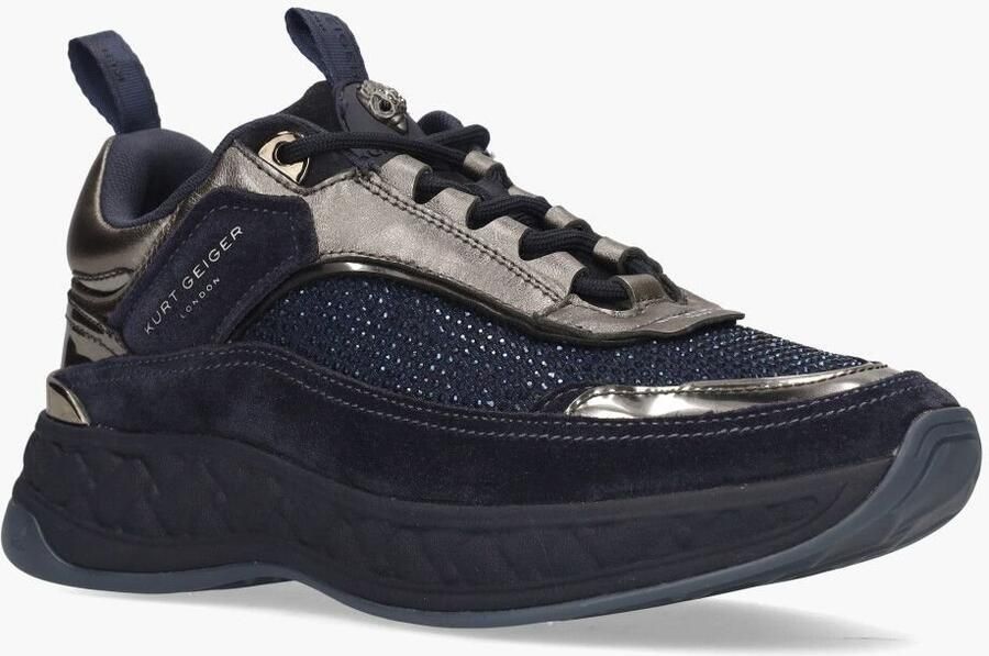 Kurt Geiger Blauwe Sneakers Kensington C met Strass Steentjes Blue Dames - Foto 2