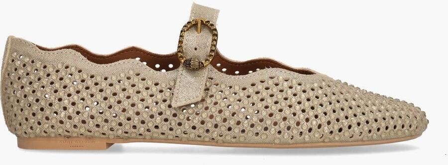 Kurt Geiger London Wavy Mayfair Ballet Flat Ballerina's Dames Goudkleurig - Foto 8
