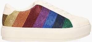 Kurt Geiger Laney Stripe Crystal Wit Multicolor
