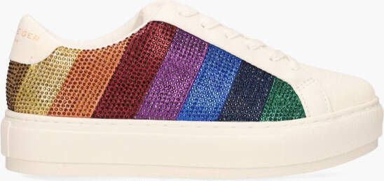 Kurt Geiger Laney Stripe Crystal Wit Multicolor