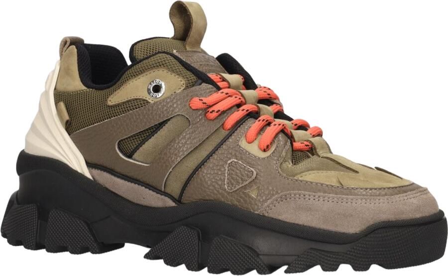 Mason Garments Genova sneaker van suède met leren details - Foto 3