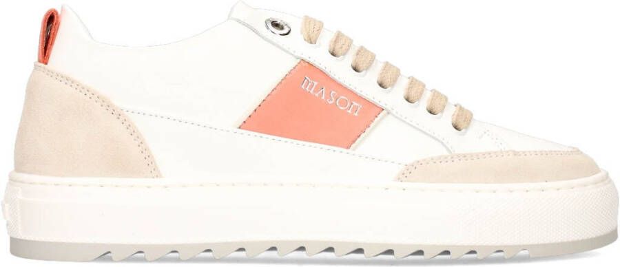 Mason Garments Tia sneaker van leer met suède details - Foto 2