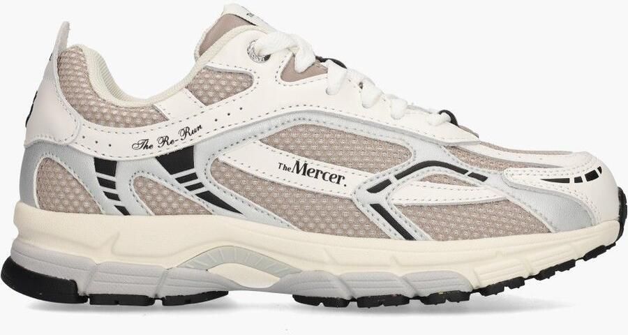 MERCER AMSTERDAM Lage Sneakers Dames The Re-run White Silver Maat: 42 Materiaal: Leatherlook Kleur: Wit