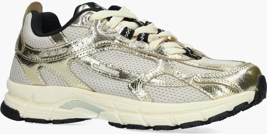 MERCER AMSTERDAM Lage Sneakers Dames The Re-run Cracked Maat: 36 Materiaal: Mesh Kleur: Goudkleurig - Foto 3