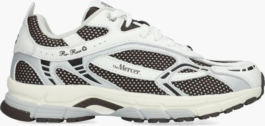 MERCER AMSTERDAM Lage Sneakers Dames The Re-run White Silver Maat: 36 Materiaal: Mesh Kleur: Bruin - Foto 4
