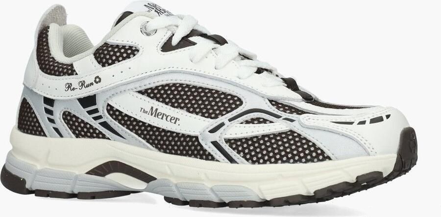 MERCER AMSTERDAM Lage Sneakers Dames The Re-run White Silver Maat: 36 Materiaal: Mesh Kleur: Bruin - Foto 3