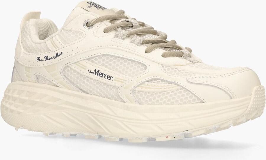 MERCER AMSTERDAM Lage Sneakers The Re-run Max Suede Maat: 37 Materiaal: Mesh Kleur: Wit