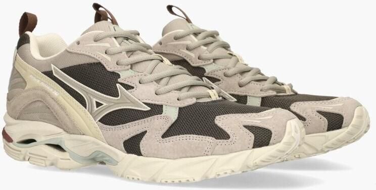 MIZUNO Lage Sneakers Heren Wave Rider 10 Premium Heren Maat: 42 Materiaal: Suède Kleur: Beige - Foto 2