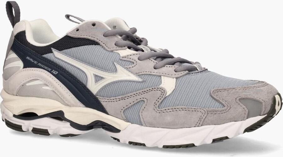 Mizuno Wave Rider 10 SnowWhte Zwart Heren - Foto 4