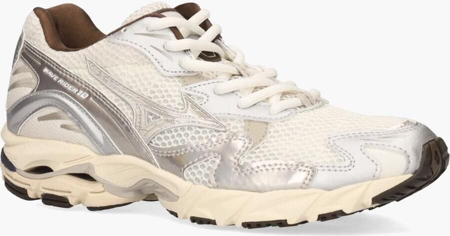 Mizuno Wave Rider 10 Off-White Zilver