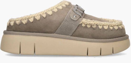 Mou Bounce Clog Metal Logo Taupe