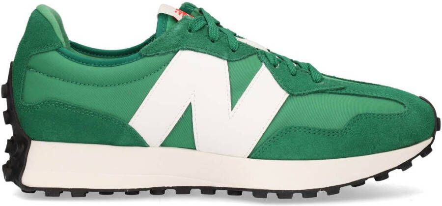New Balance Oversized Logo Textiel en Suède Sneakers Green - Foto 3