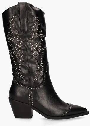 NOA HARMON Cowboylaarzen Dames 009591 Maat: 37 Materiaal: Leer Kleur: Zwart - Foto 2
