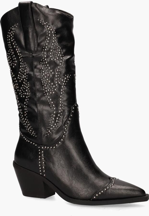NOA HARMON Cowboylaarzen Dames 009591 Maat: 37 Materiaal: Leer Kleur: Zwart - Foto 2