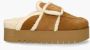 NUBIKK Pantoffels Dames Teddy Chunky Fur Maat: 39 Materiaal: Suède Kleur: Cognac - Thumbnail 3