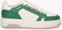 Nubikk Basket Buxton White Leather Green Lage sneakers - Thumbnail 4