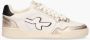 Nubikk Witte Leren Sneakers met Metallic Details Wit Dames - Thumbnail 4