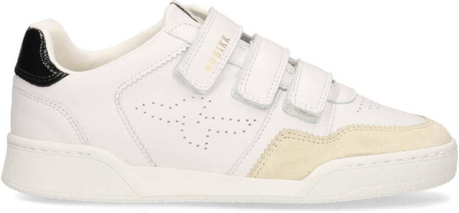 Nubikk Blueberry sneaker van leer met suède details - Foto 3