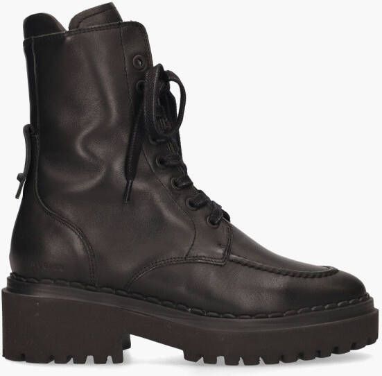 NUBIKK Veterboots Dames Fae Bobbi Maat: 39 Materiaal: Leer Kleur: Zwart - Foto 3